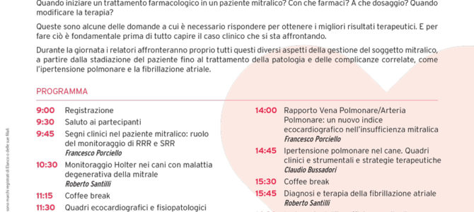 Giornata di cardiologia Cardiec/Elanco sulla Valvulopatia Mitralica